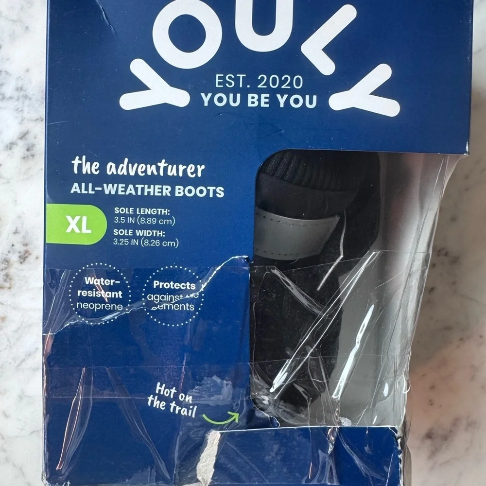 Youly All-Weather Dog Boots - XL, Like New - Picture 6 of 8